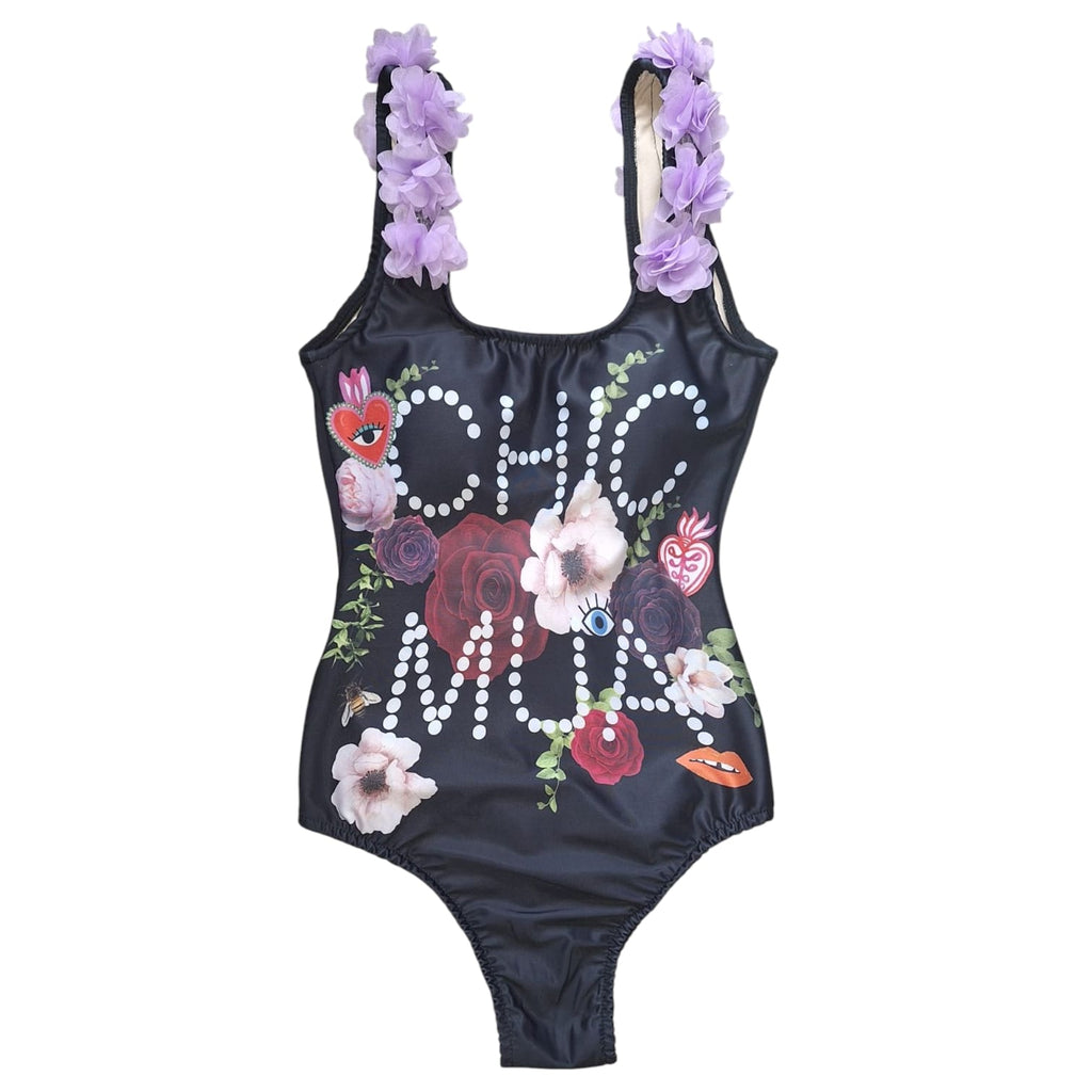 Onepiece Clasico print  Chic Mua con Flores Mujer