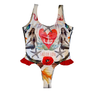 Conjunto Traje de Baño y Pareo Sailor Love Mujer