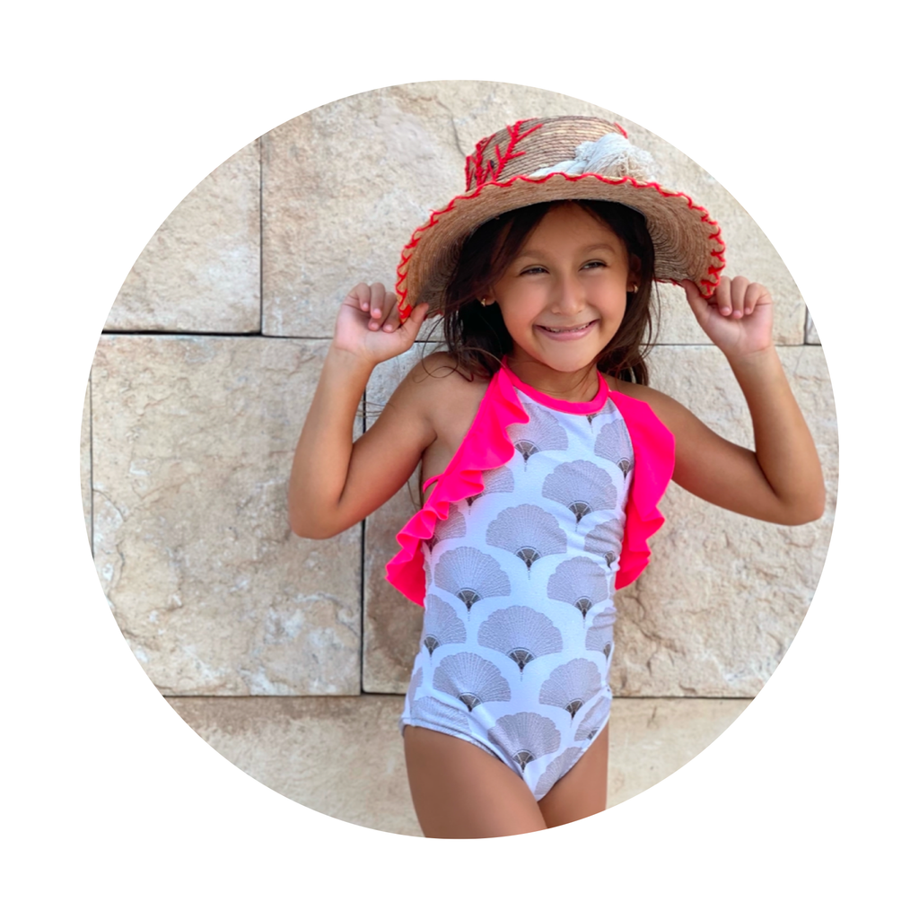 Onepiece Halter Olan Abamama Niña